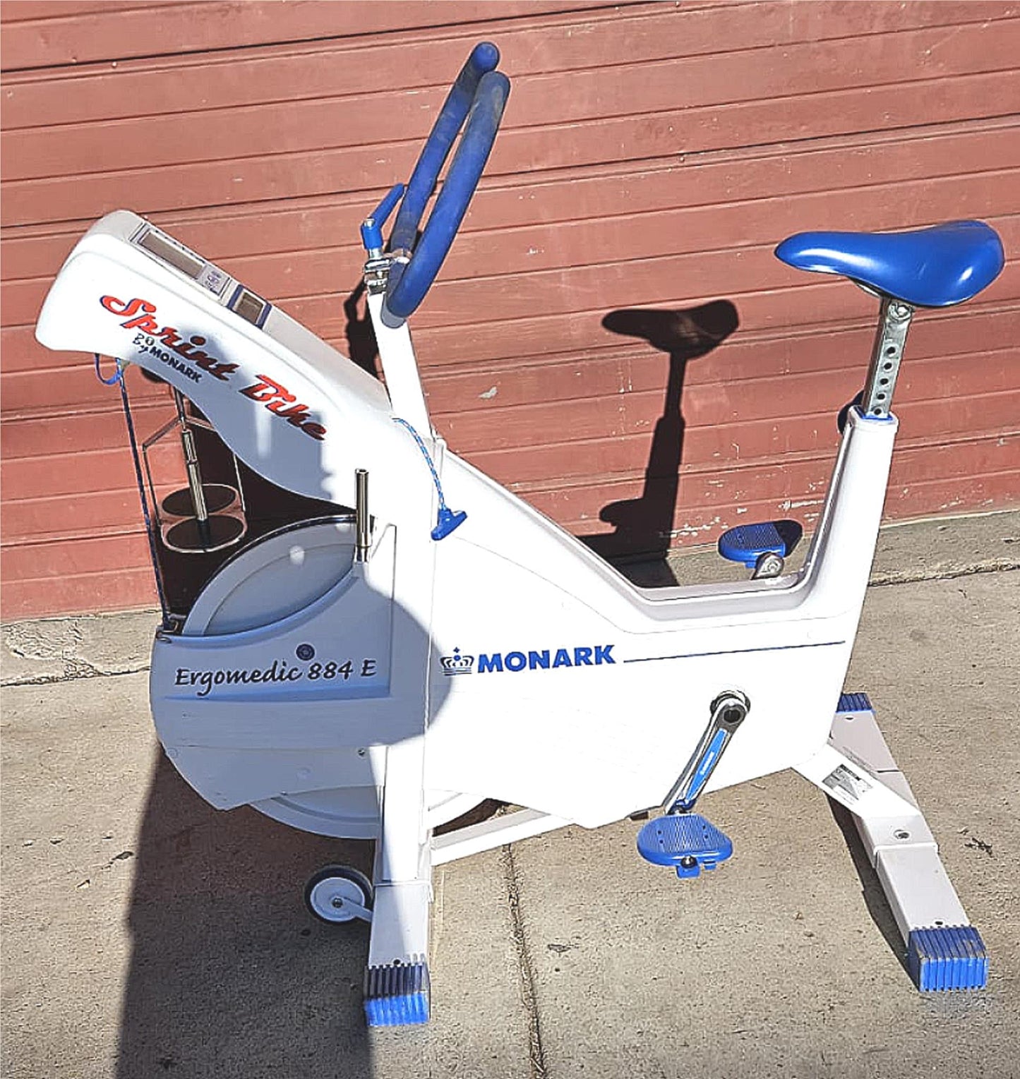MONARK ERGOMEDIC 828E CARDIO ERGOMETER ANAEROBIC PEAK RECUMBENT BIKE FREE SHIP