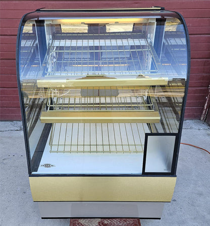 WARRANTY 31"x 48"x35" FEDERAL CURVED GLASS LIGHT BAKERY DISPLAY CABINET FREESHIP