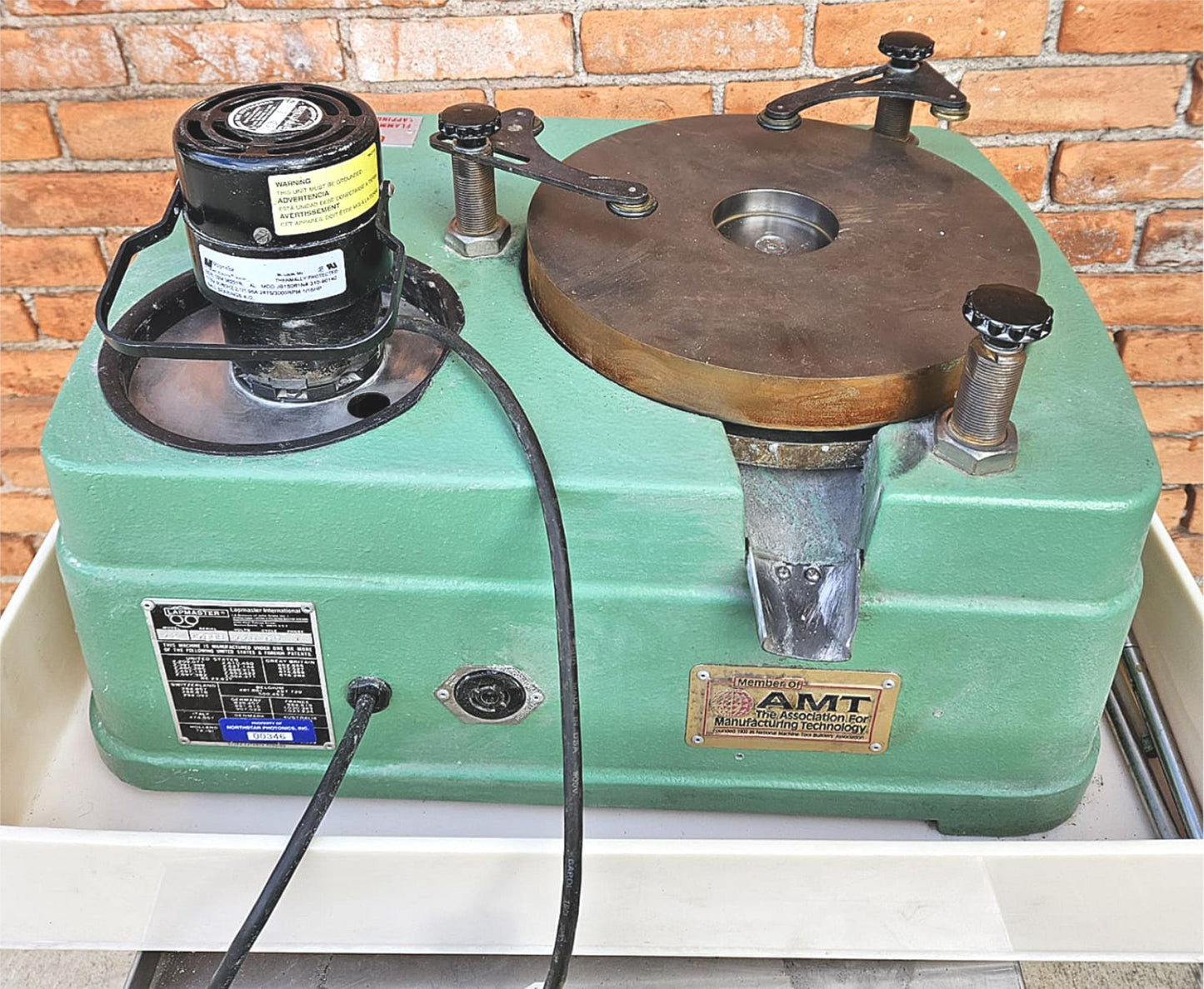 LAPMASTER 12 BENCH TOP OPEN FACE LAPPING POLISHING MACHINE WATCH VIDEO FREE SHIP