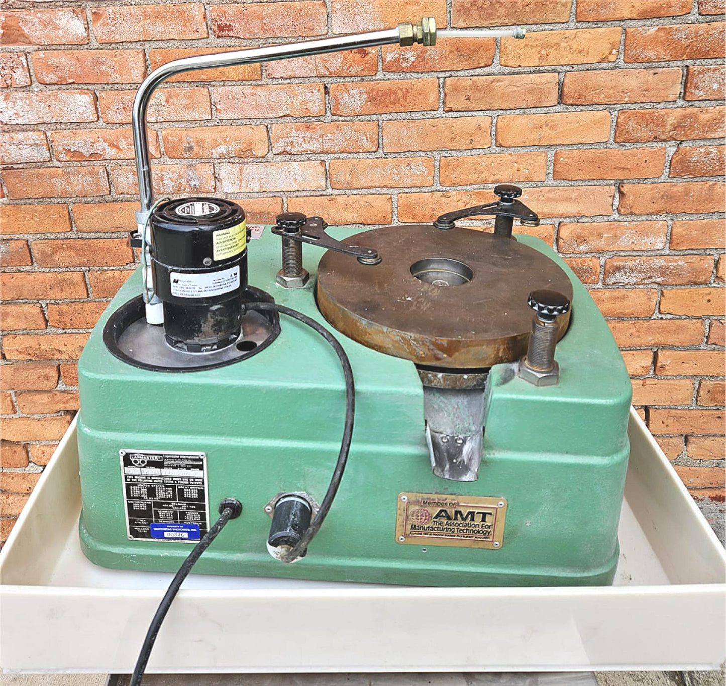 LAPMASTER 12 BENCH TOP OPEN FACE LAPPING POLISHING MACHINE WATCH VIDEO FREE SHIP