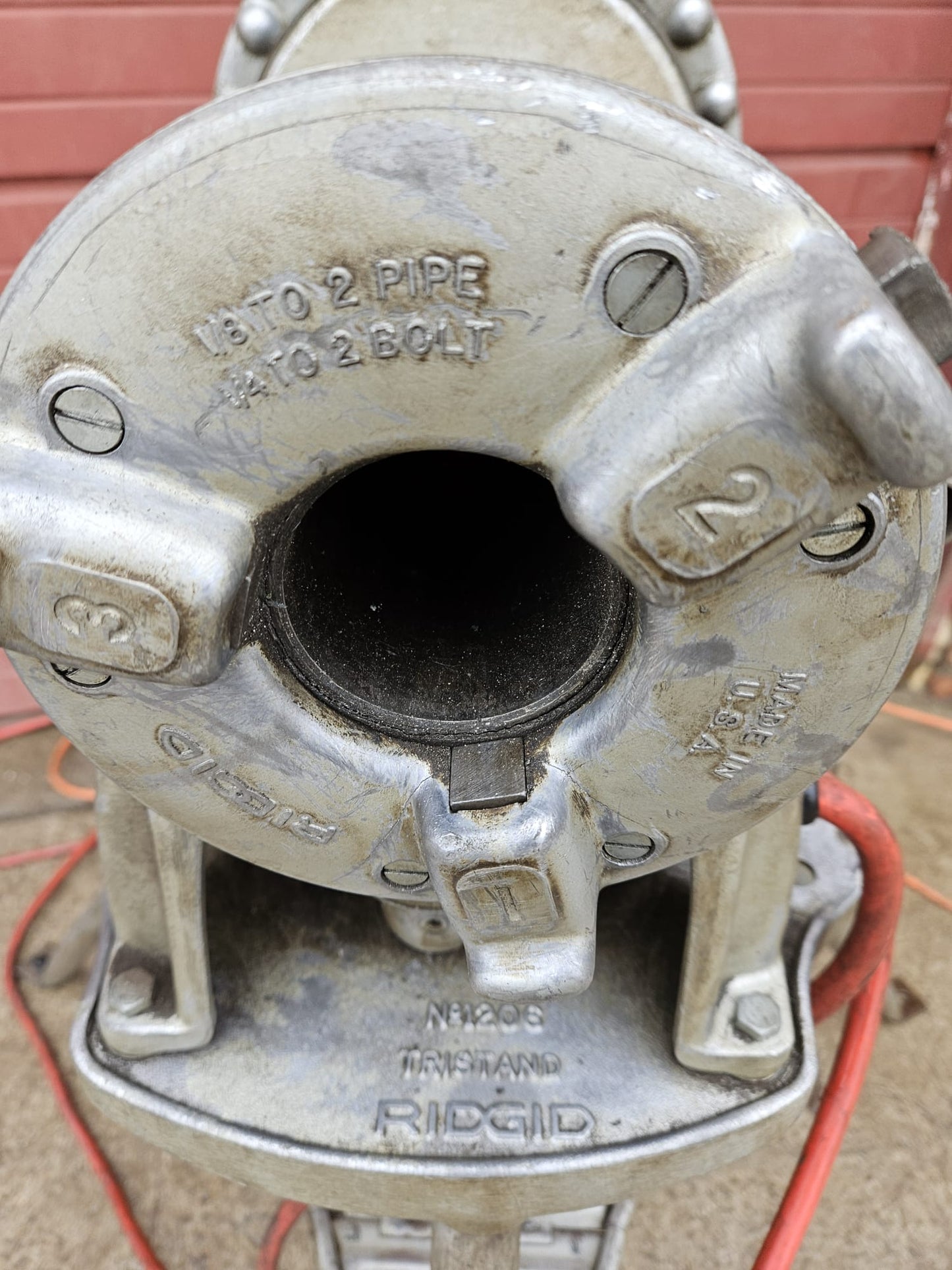 RIDGID 300 PIPE THREADER w/ 3 DIES NO CUTTER WORKING FINE WATCH-VIDEO FREE-SHIP