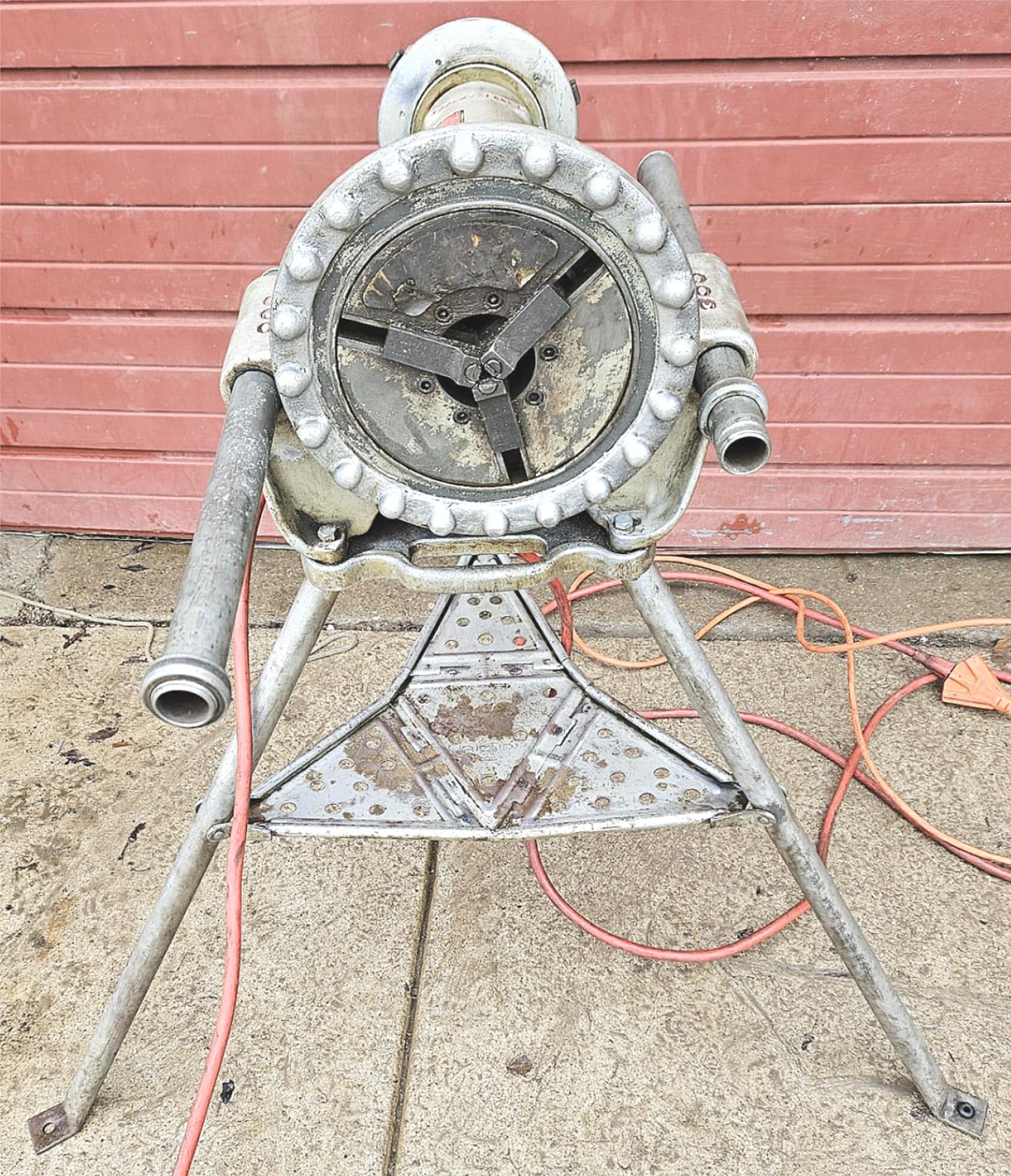 RIDGID 300 PIPE THREADER w/ 3 DIES NO CUTTER WORKING FINE WATCH-VIDEO FREE-SHIP