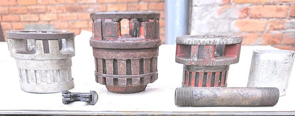 RIDGID 300 PIPE THREADER w/ 3 DIES NO CUTTER WORKING FINE WATCH-VIDEO FREE-SHIP