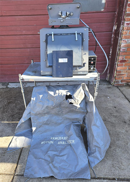 VINTAGE 35mm VANGUARD S-13 and M-16C FILM MOTION ANALYZER with MANUAL FREE SHIP