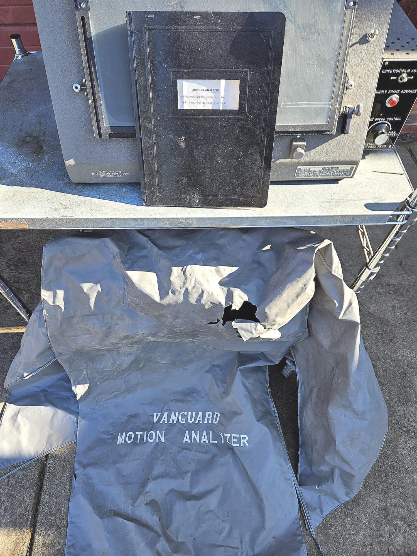 VINTAGE 35mm VANGUARD S-13 and M-16C FILM MOTION ANALYZER with MANUAL FREE SHIP