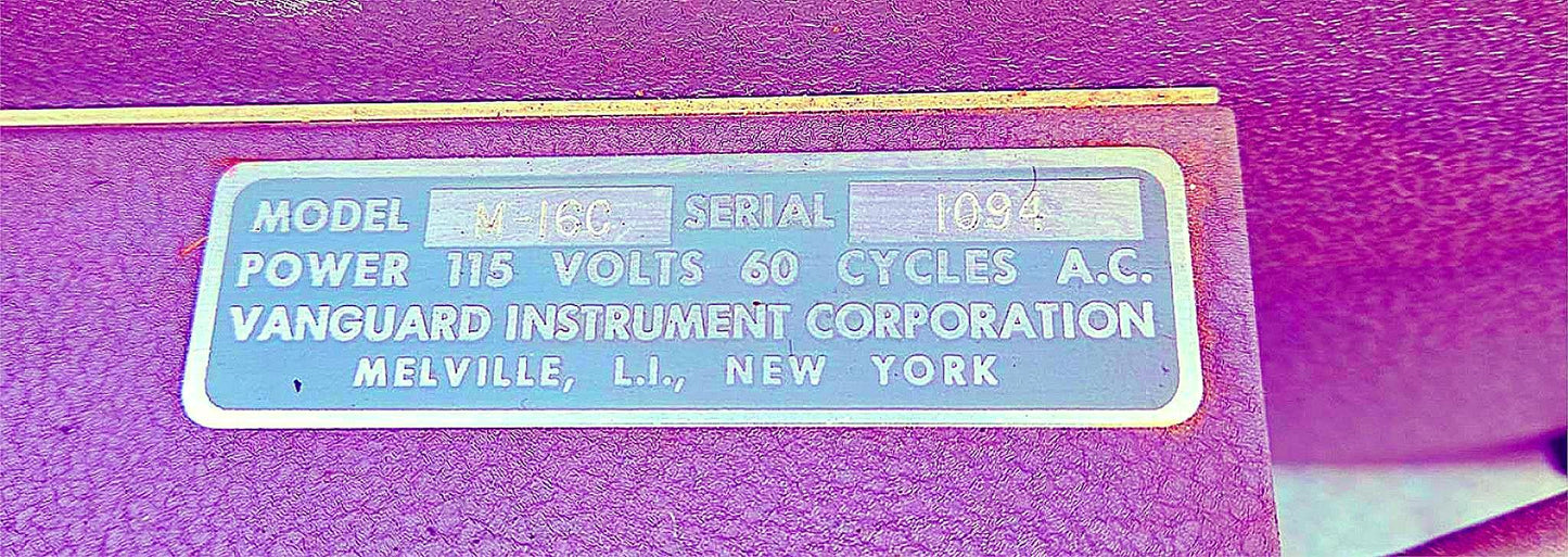 VINTAGE 35mm VANGUARD S-13 and M-16C FILM MOTION ANALYZER with MANUAL FREE SHIP