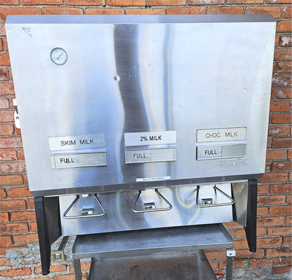 SILVER KING® SKMAJ3 REFRIGERATED COMMERCIAL MILK 3VALVE DISPENSER 90DAYWARRANTY