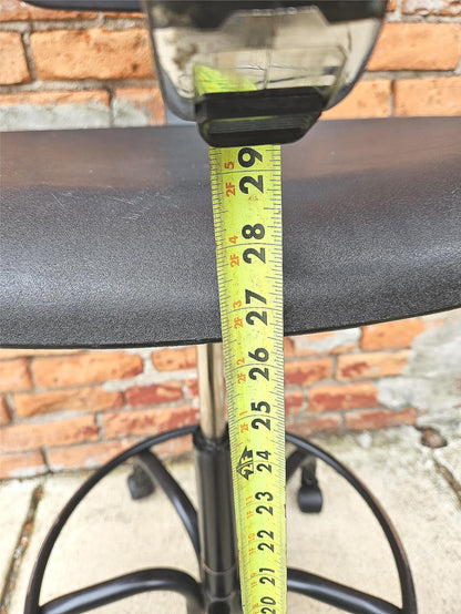 LOT of SIX BIO-FIT BLACK STOOL OFFICE MEDICAL CLINIC EXAM STOOLs WHEELS FREESHIP