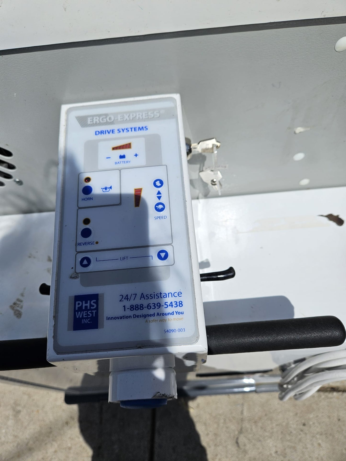 PHS WEST ERGO EXPRESS 3000 MOTORIZED STORAGE CART WATCH-VIDEO WARRANTY FREE-SHIP