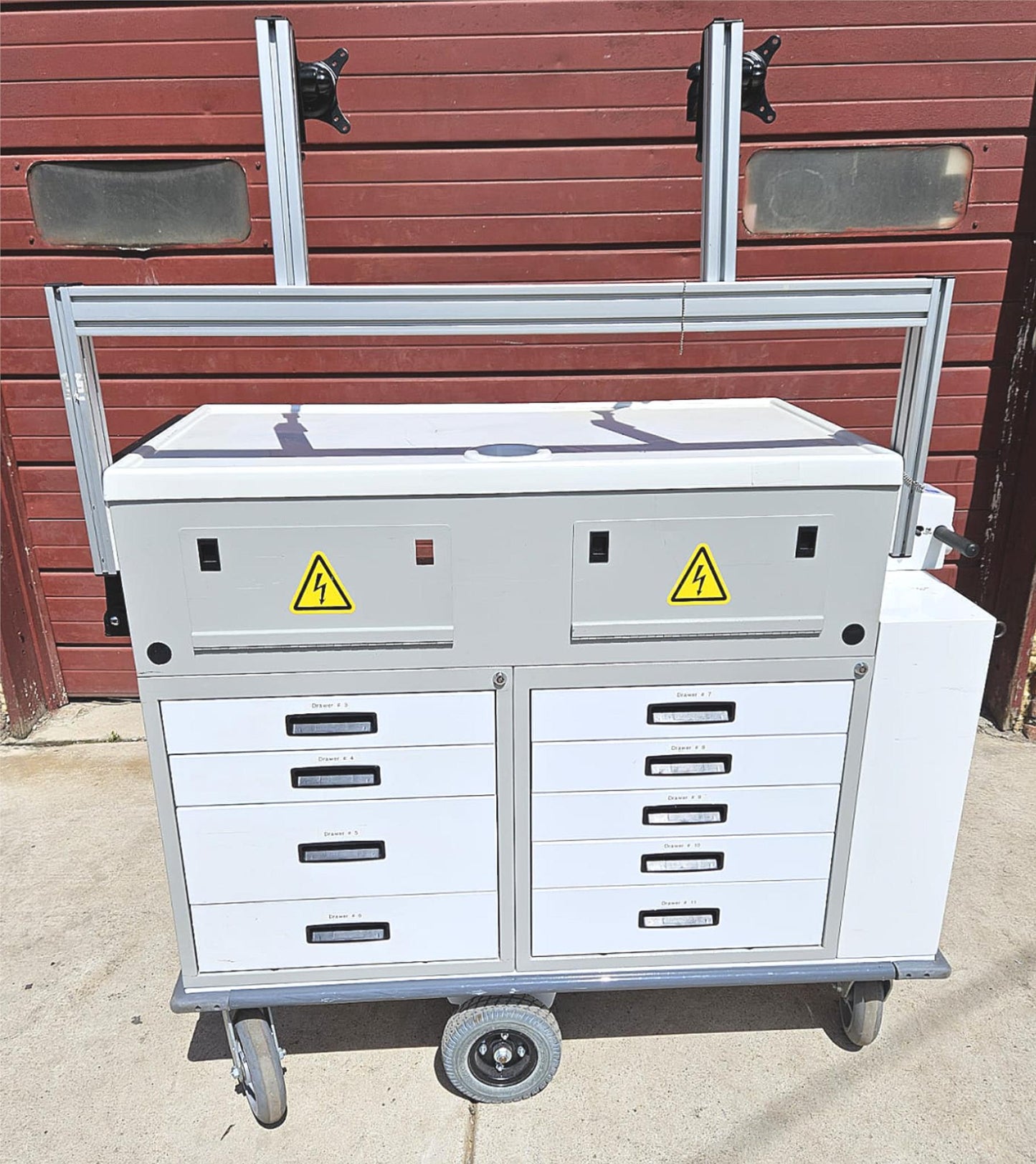 PHS WEST ERGO EXPRESS 3000 MOTORIZED STORAGE CART WATCH-VIDEO WARRANTY FREE-SHIP