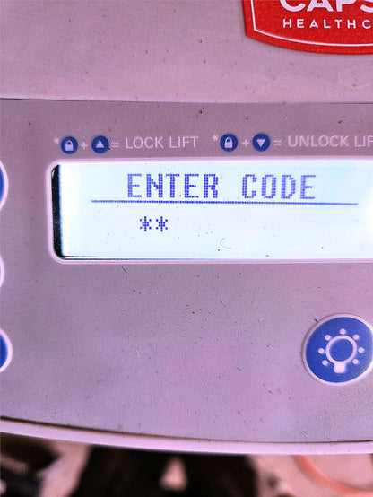 CAPSA HEALTHCARE M38e MEDICAL WORKSTATION SAFETY STORAGE 9BINPOWER LOCKABLE CART