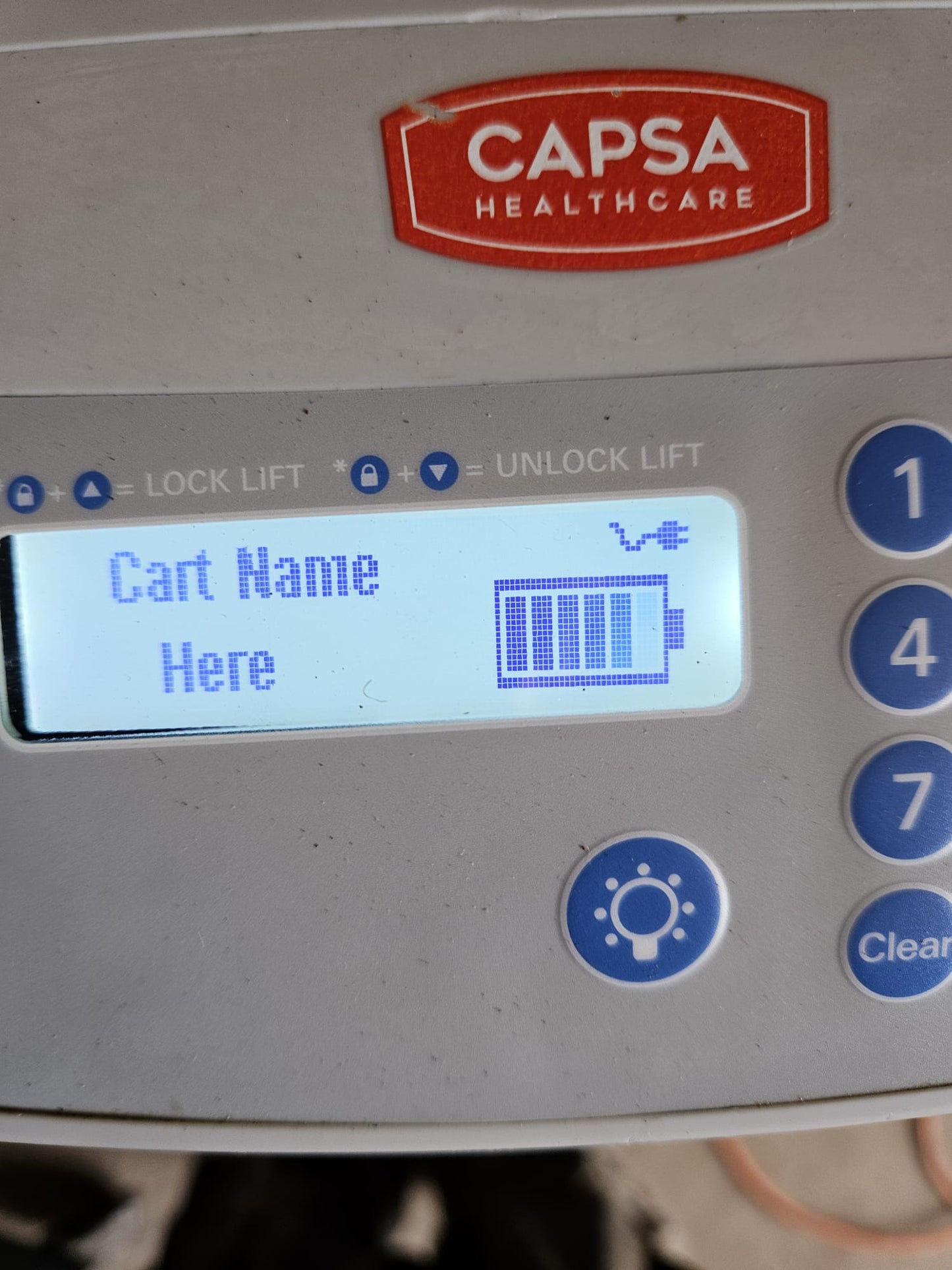 CAPSA HEALTHCARE M38e MEDICAL WORKSTATION SAFETY STORAGE 9BINPOWER LOCKABLE CART