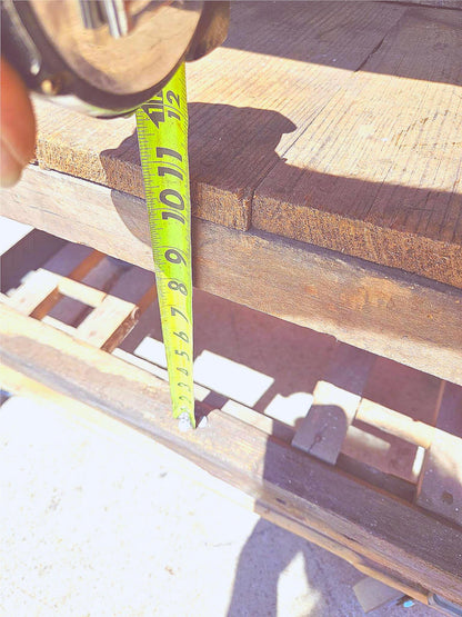 VINTAGE RUSTIC PINE CARPENTER WORKBENCH w IRON VICE CLAMP & STORAGE TRUNK TOOLS