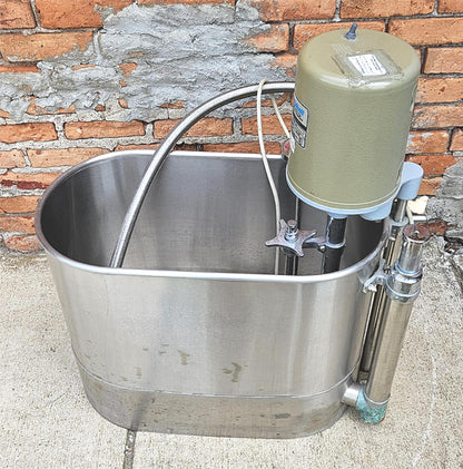 WHITEHALL E-15-S HYDROTHERAPY WHIRLPOOL 15 GALLON TUB METAL & MANUAL FREE SHIP