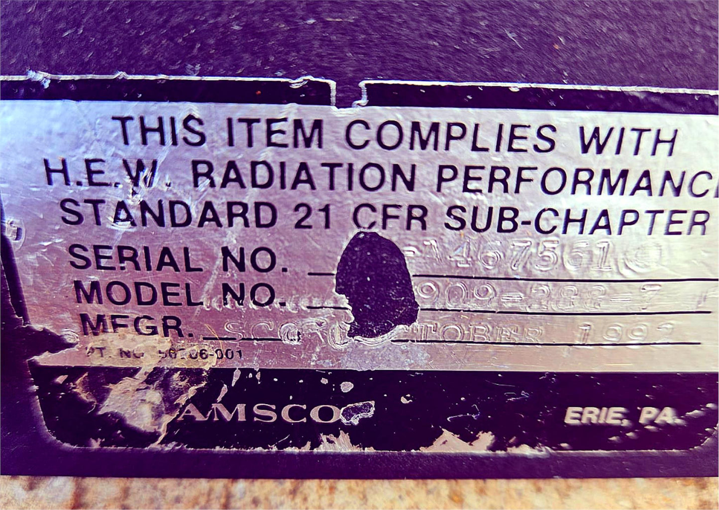 ALLEN MEDICAL AMSCO STERIS COUNT TRACTION BRACE SURGICAL TABLE POSITIONER DEVICE