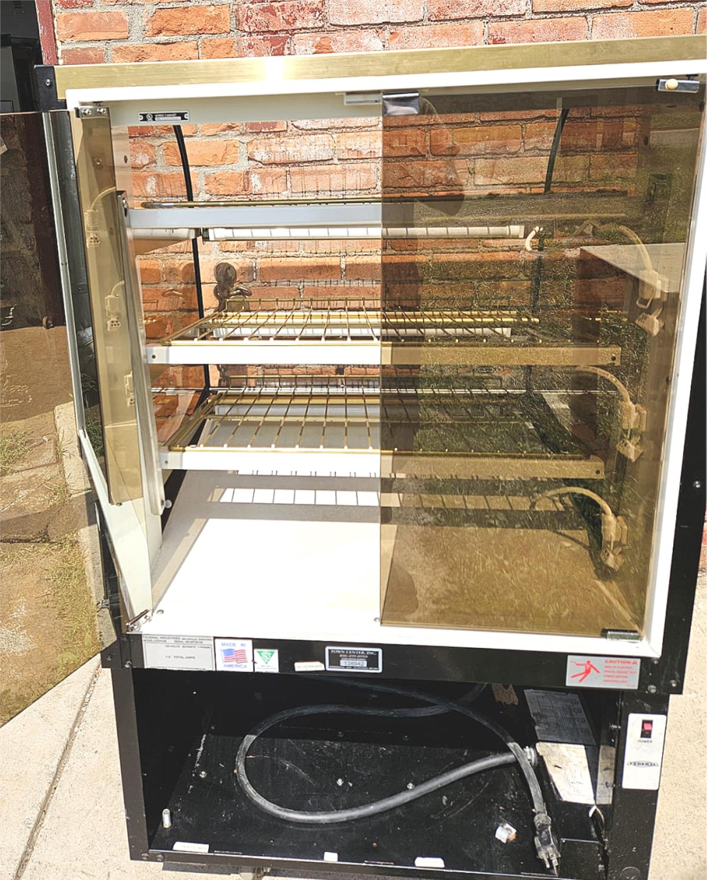 WARRANTY 31"x 48"x35" FEDERAL CURVED GLASS LIGHT BAKERY DISPLAY CABINET FREESHIP