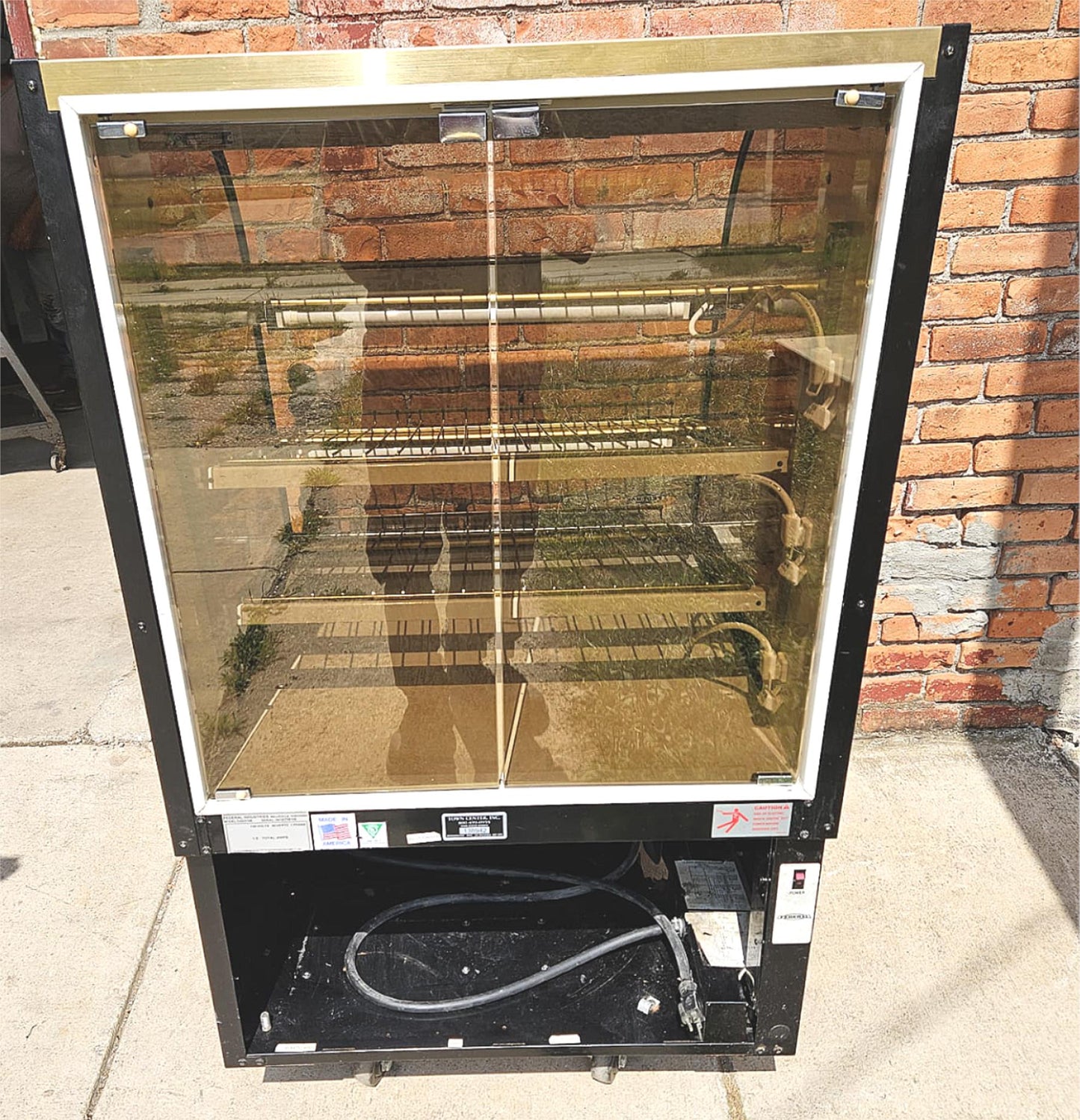 WARRANTY 31"x 48"x35" FEDERAL CURVED GLASS LIGHT BAKERY DISPLAY CABINET FREESHIP