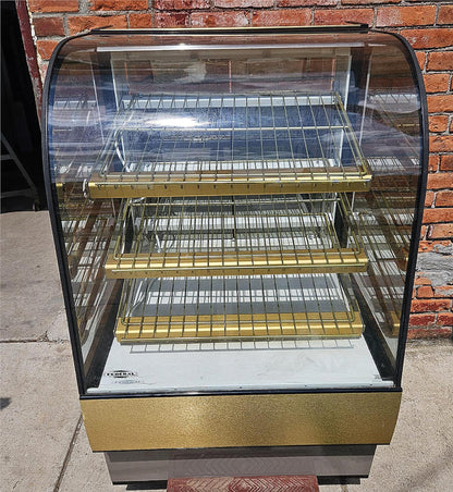 WARRANTY 31"x 48"x35" FEDERAL CURVED GLASS LIGHT BAKERY DISPLAY CABINET FREESHIP