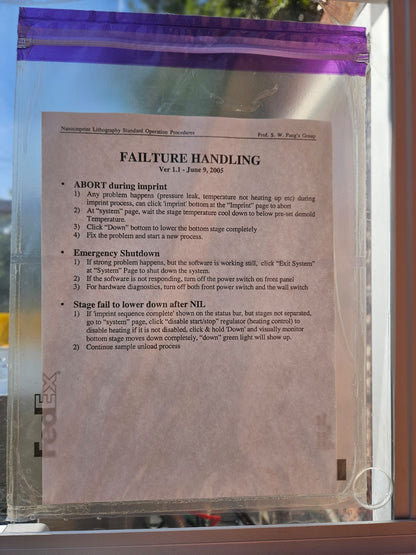 OBDUCAT IMPRINTER NIL-4-OA-DS-UV NANOIMPRINT LITHOGRAPHY MACHINE FREE SHIP