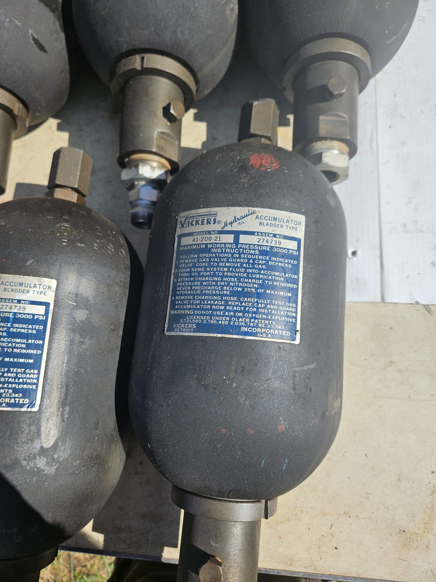 90-DAY-WARRANTY MTS NITROGEN ACCUMULATOR steve's tanks