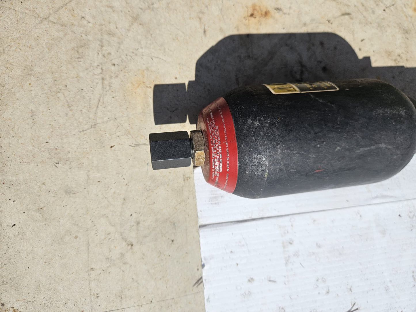 90-DAY-WARRANTY MTS NITROGEN ACCUMULATOR steve's tanks