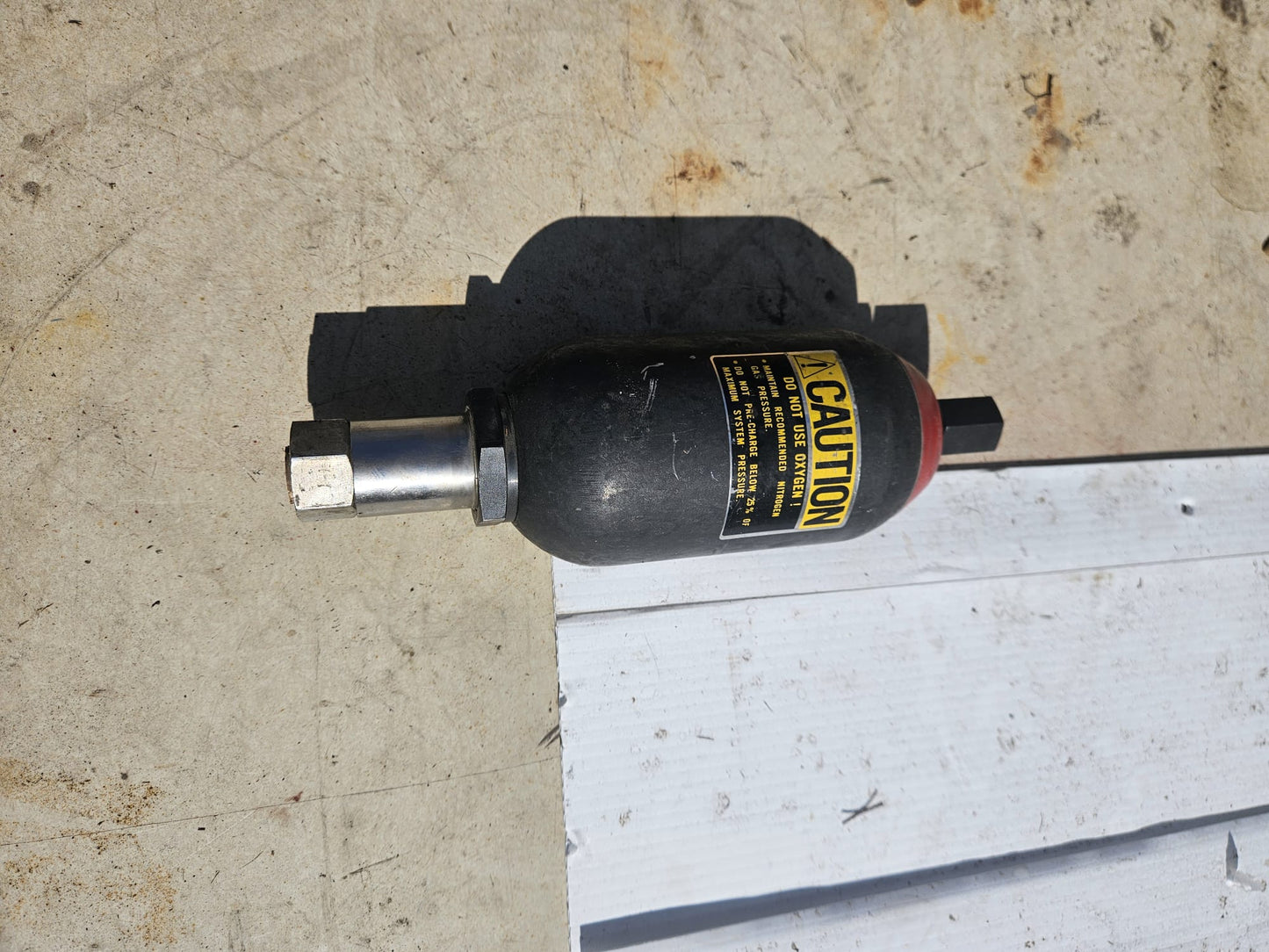 90-DAY-WARRANTY MTS NITROGEN ACCUMULATOR steve's tanks