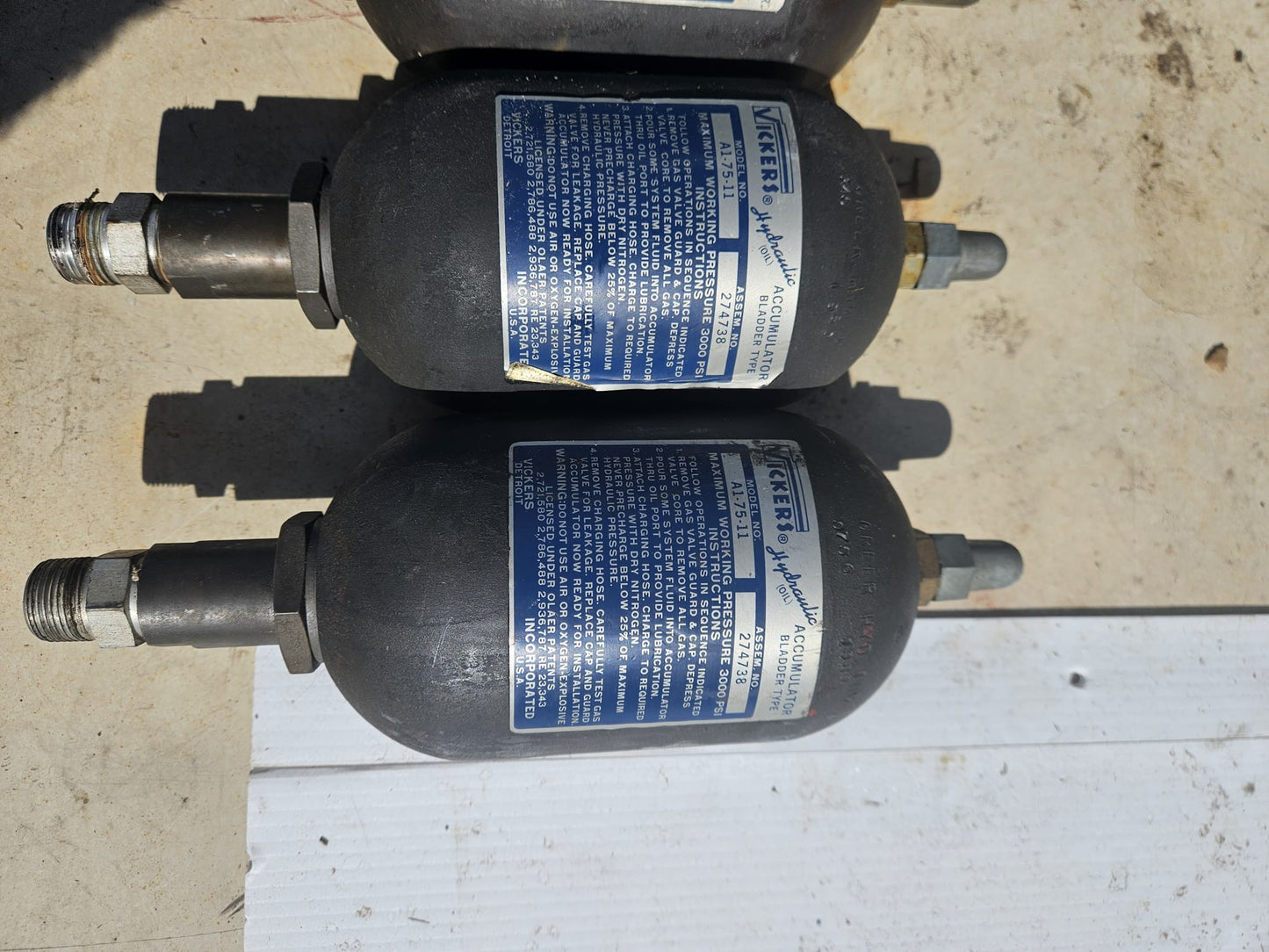 90-DAY-WARRANTY MTS NITROGEN ACCUMULATOR steve's tanks