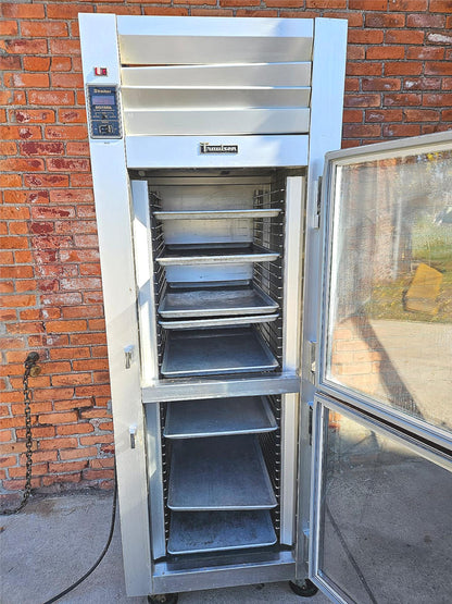 120/DAYWARRANTY TRAULSEN GHT-1-32 WUT SPLIT GLASS DOOR FREEZER 8 TRAYS  FREESHIP