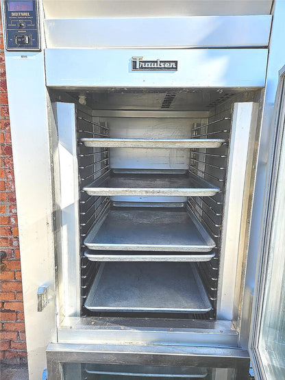 120/DAYWARRANTY TRAULSEN GHT-1-32 WUT SPLIT GLASS DOOR FREEZER 8 TRAYS  FREESHIP