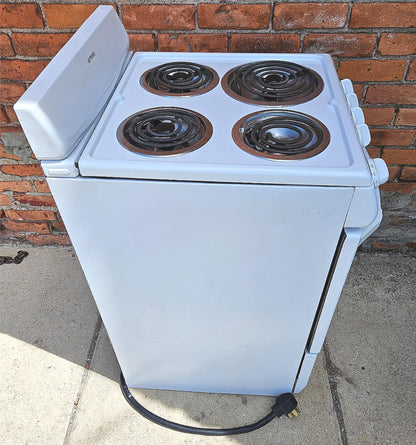 PERFECTFORTIGHTSPACE HOTPOINT 20" FREESTANDING ELECTRIC RANGE OVEN 220Volt WHITE