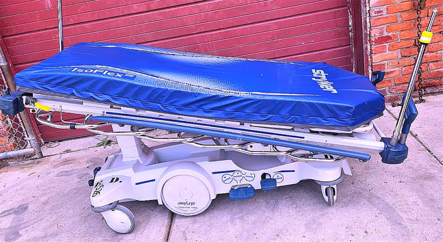 STRYKER 1015 ISOFLEX SE GEL MATTRESS BIGWHEEL HOSPITAL GURNEY STRETCHER FREESHIP